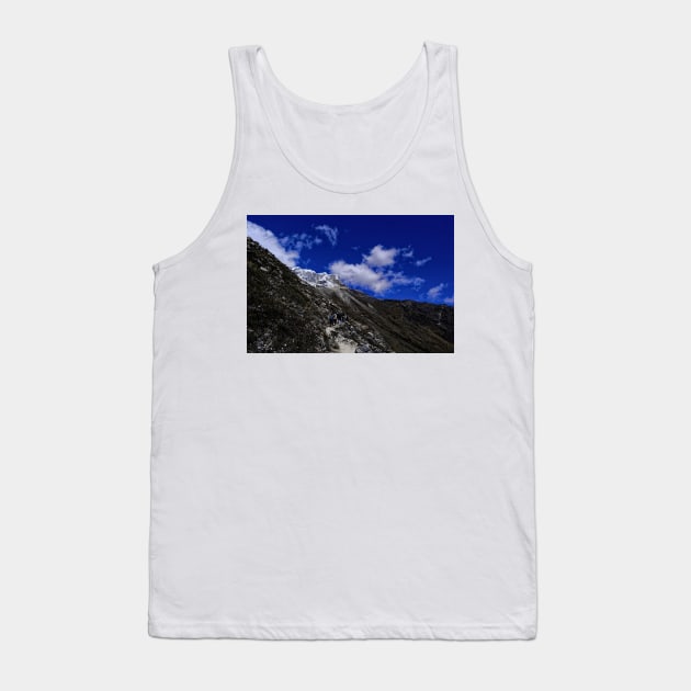 Trekking in Cordeleira Blanca Peru. Tank Top by stevepaint